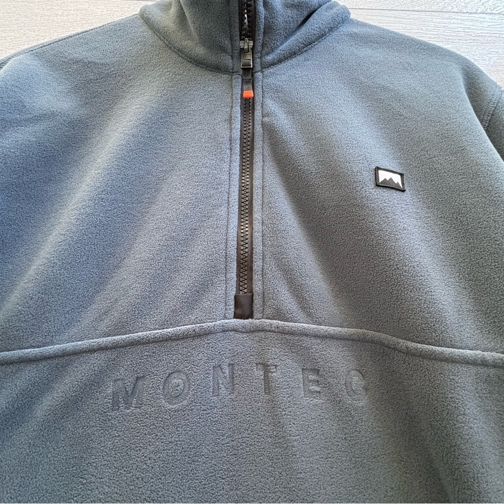 Montec Echo Fleece Half Zip Sweater Metal Blue Size L — image 8 of 8